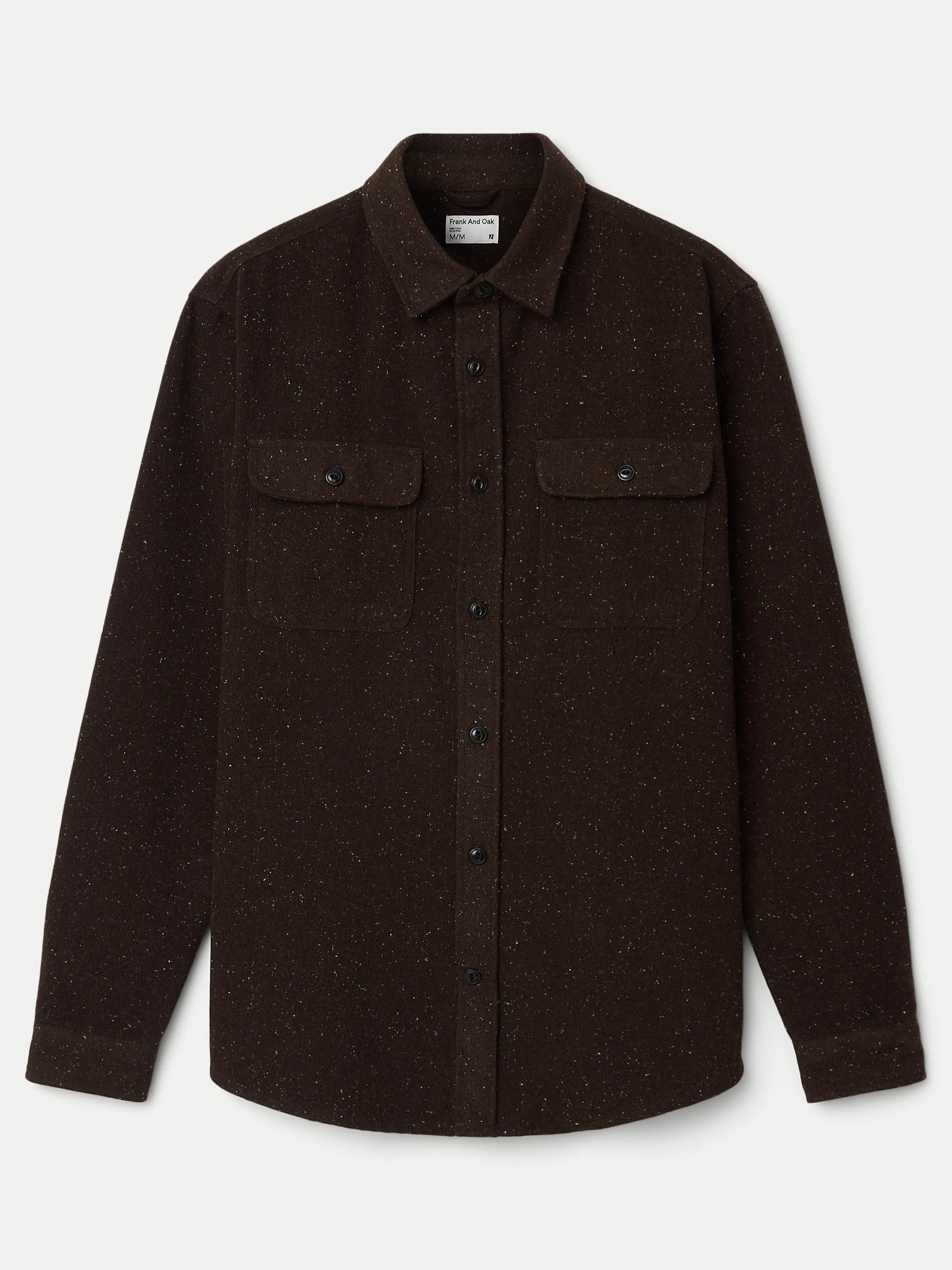 The Neppy Flannel Shirt  in Dark Chocolate