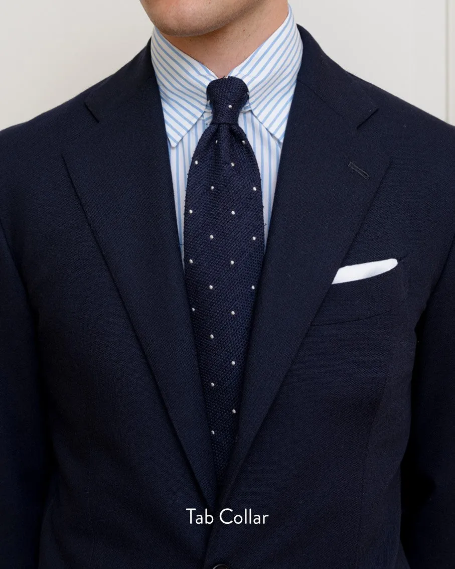 Thomas Mason Dark Blue Pinpoint 80s