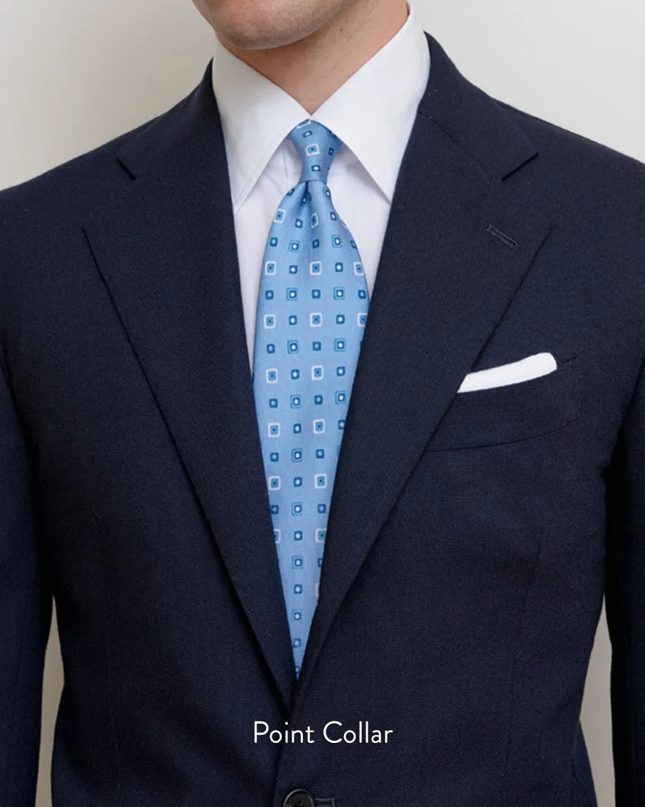 Thomas Mason Dark Blue Pinpoint 80s