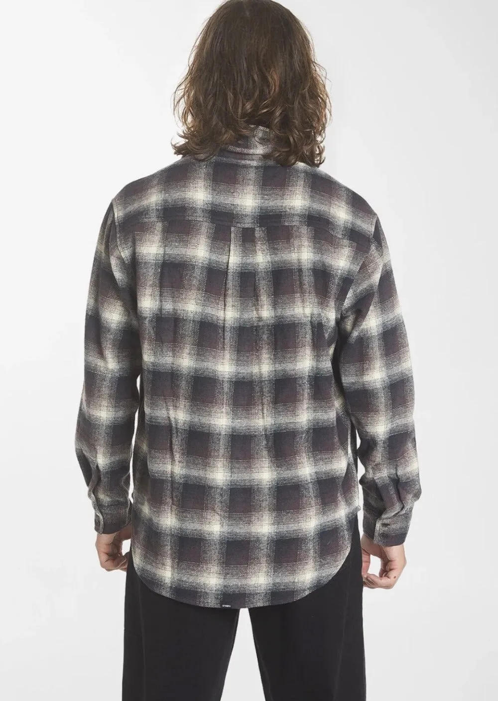 Thrills Barrio Long sleeve Flannel Shirt - Deep Plum