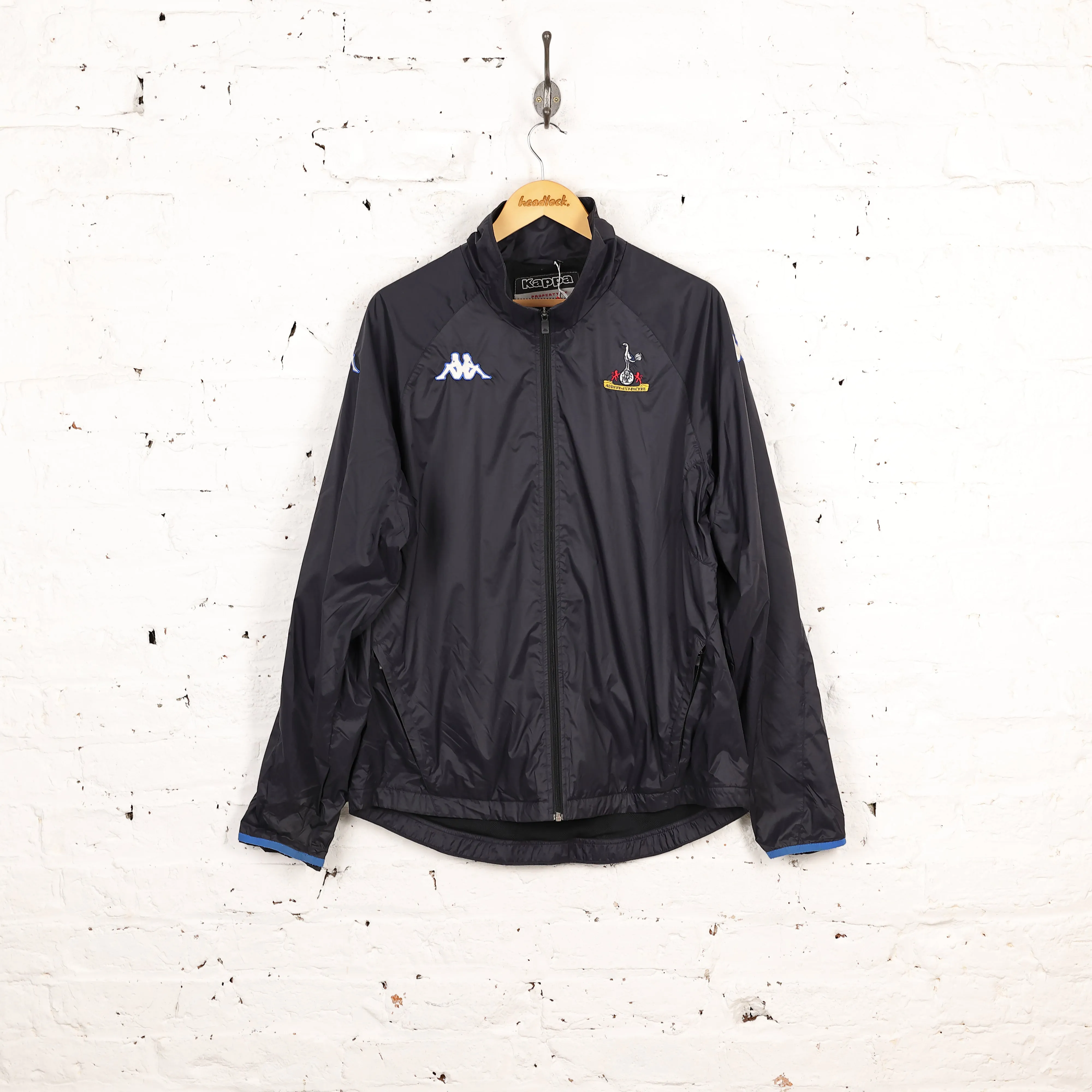 Tottenham Hotspur 2002 Kappa Shell Tracksuit Top Jacket - Blue - M