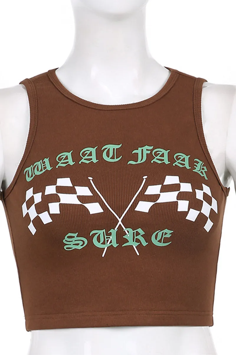 TQ3281 Graphic Tank Top