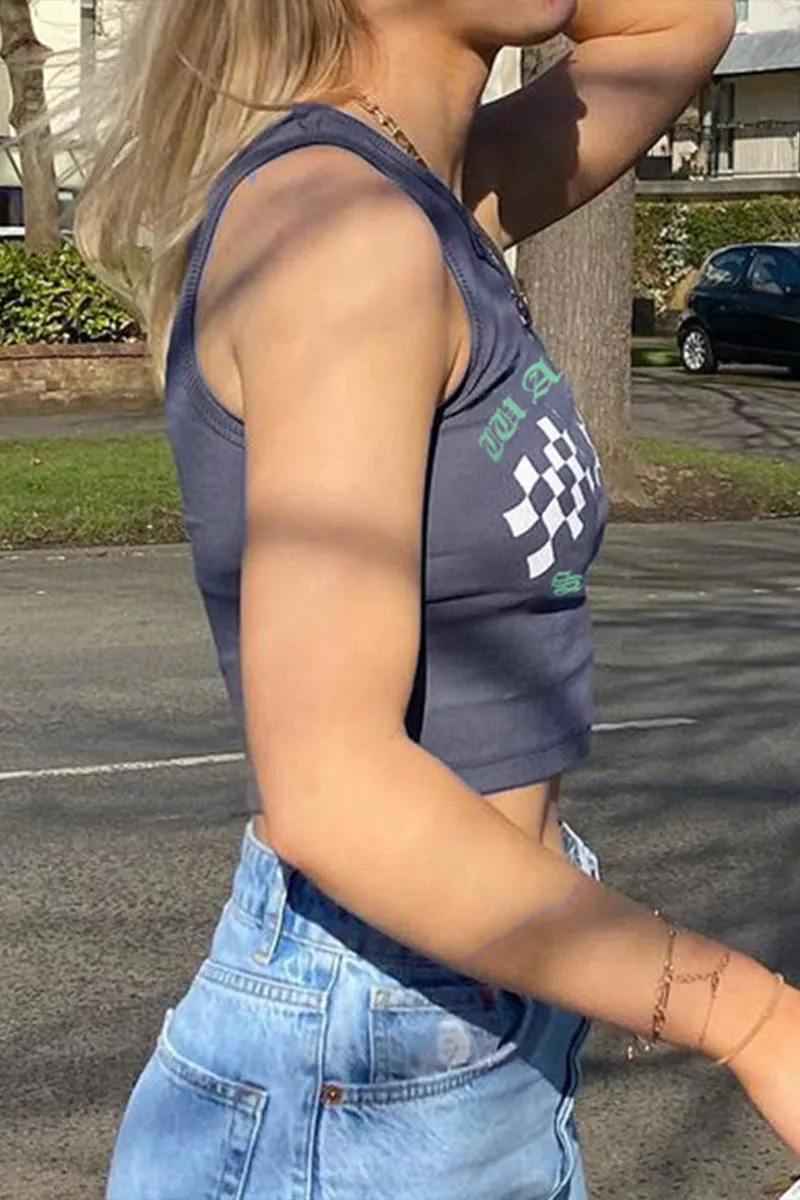 TQ3281 Graphic Tank Top