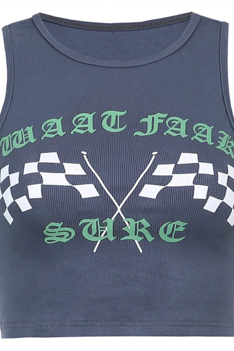 TQ3281 Graphic Tank Top