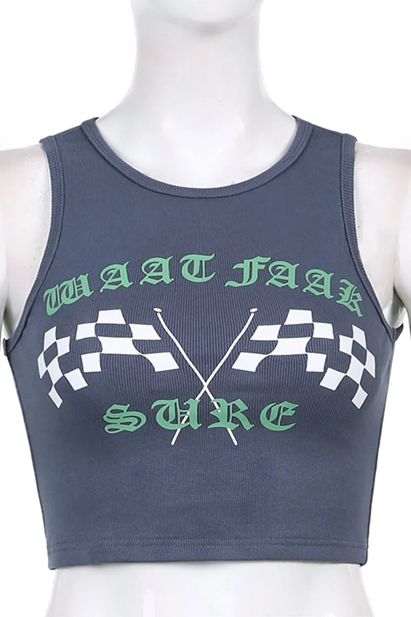 TQ3281 Graphic Tank Top