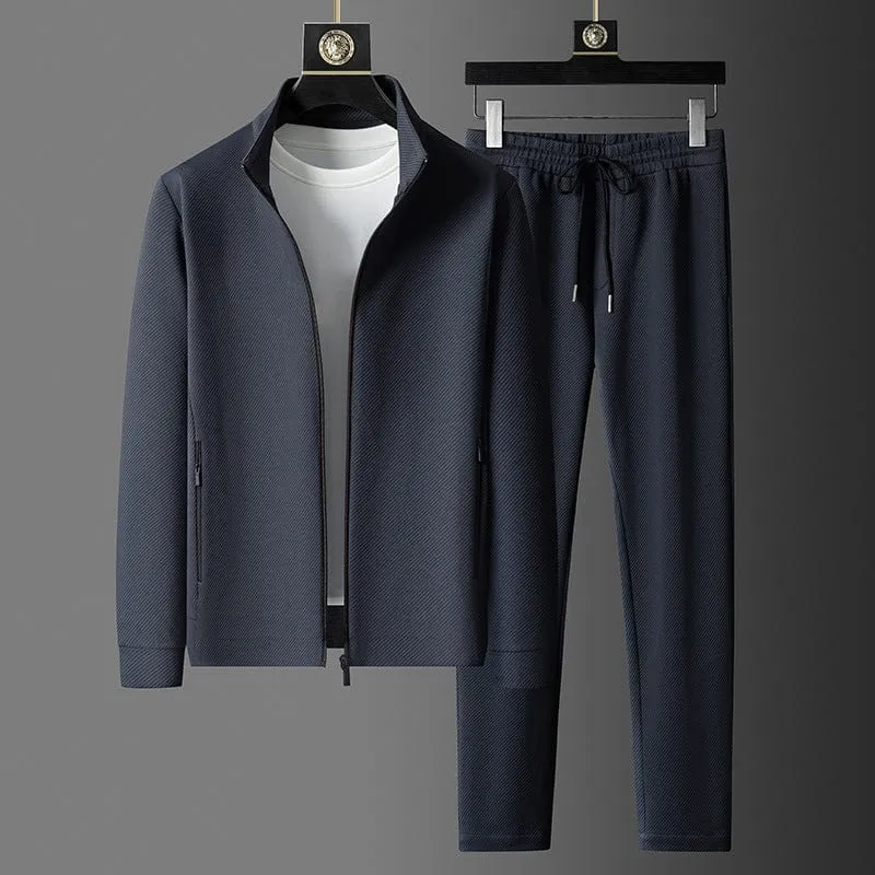 Tracksuit Elite™ | Men's Premium Tracksuit Set | Zip-Up Jacket & Drawstring Pants, Comfortable Fit, Stylish Design