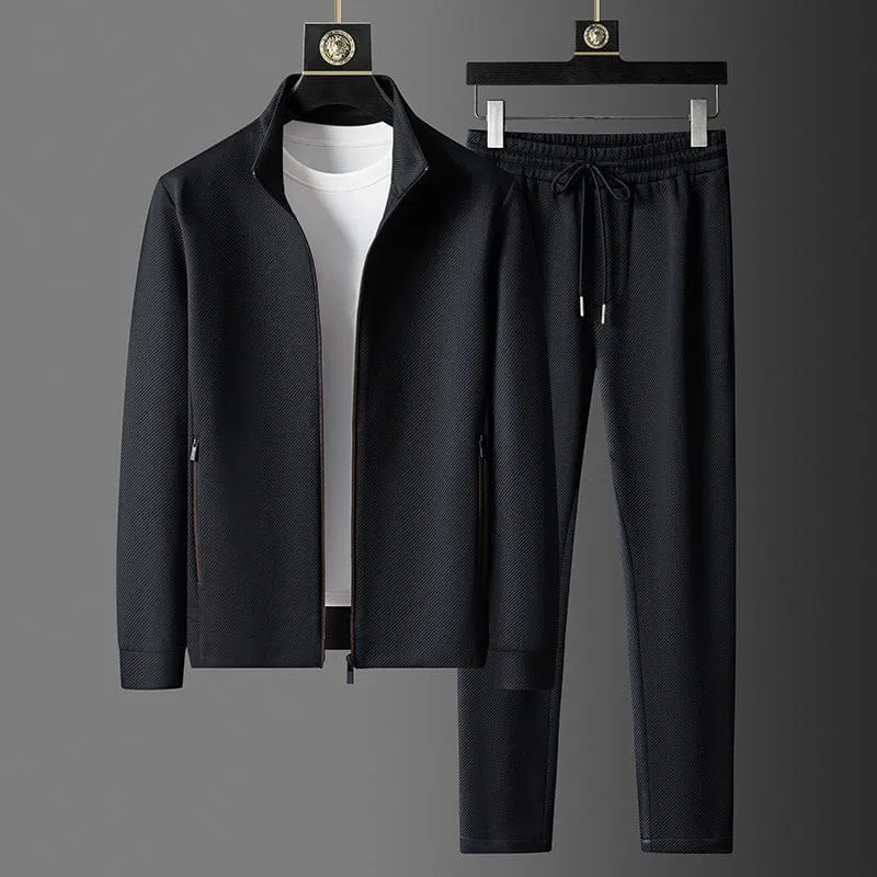 Tracksuit Elite™ | Men's Premium Tracksuit Set | Zip-Up Jacket & Drawstring Pants, Comfortable Fit, Stylish Design