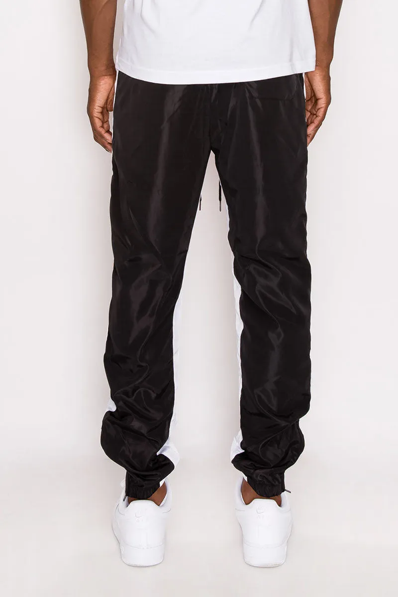 Tri Color Windbreaker Track Pants - Gold