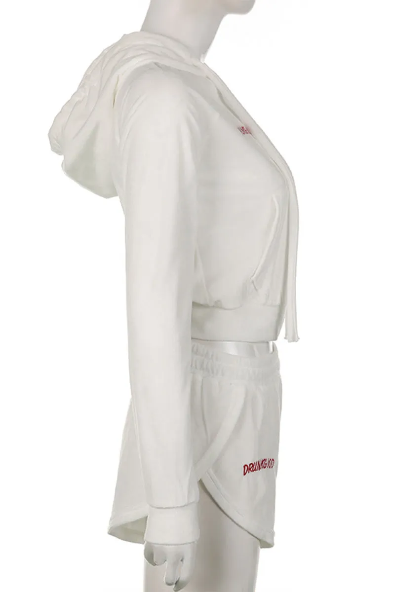 UF0470 Velour Shorts Tracksuit Set