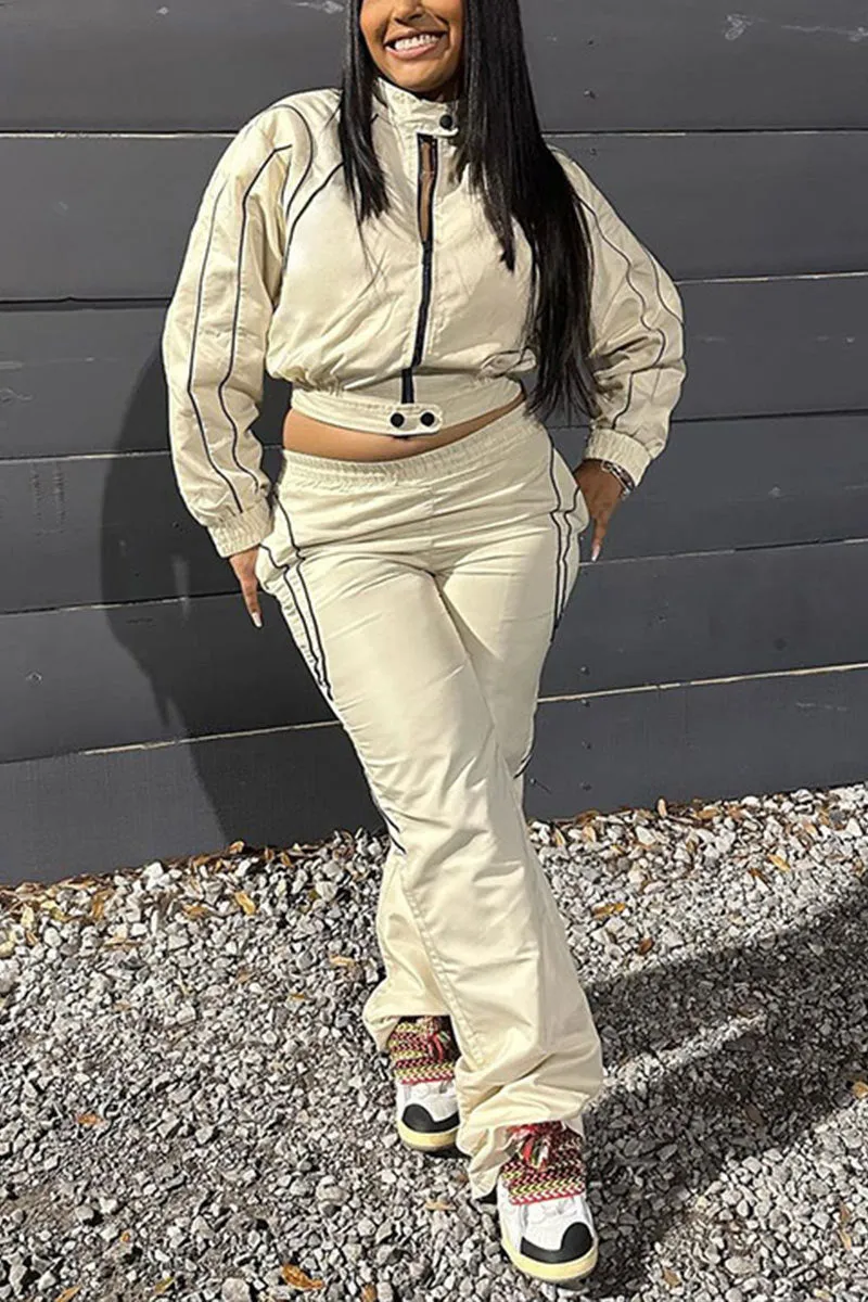 UK0710 Jacket and Pants Tracksuit Set