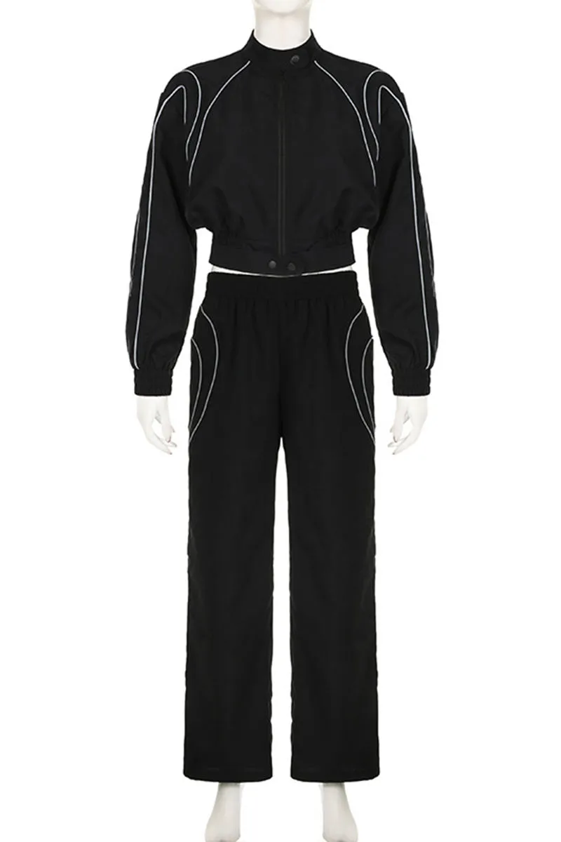 UK0710 Jacket and Pants Tracksuit Set