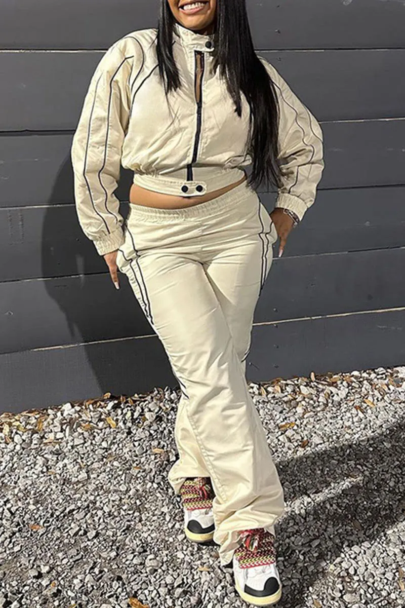 UK0710 Jacket and Pants Tracksuit Set