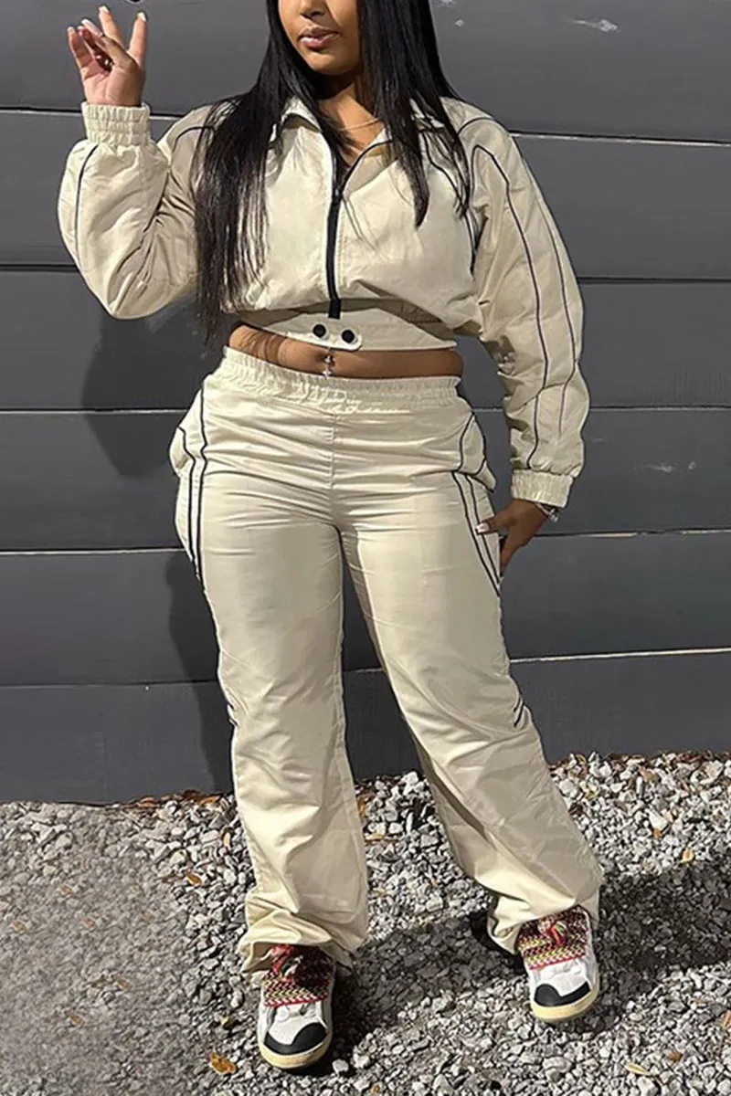 UK0710 Jacket and Pants Tracksuit Set
