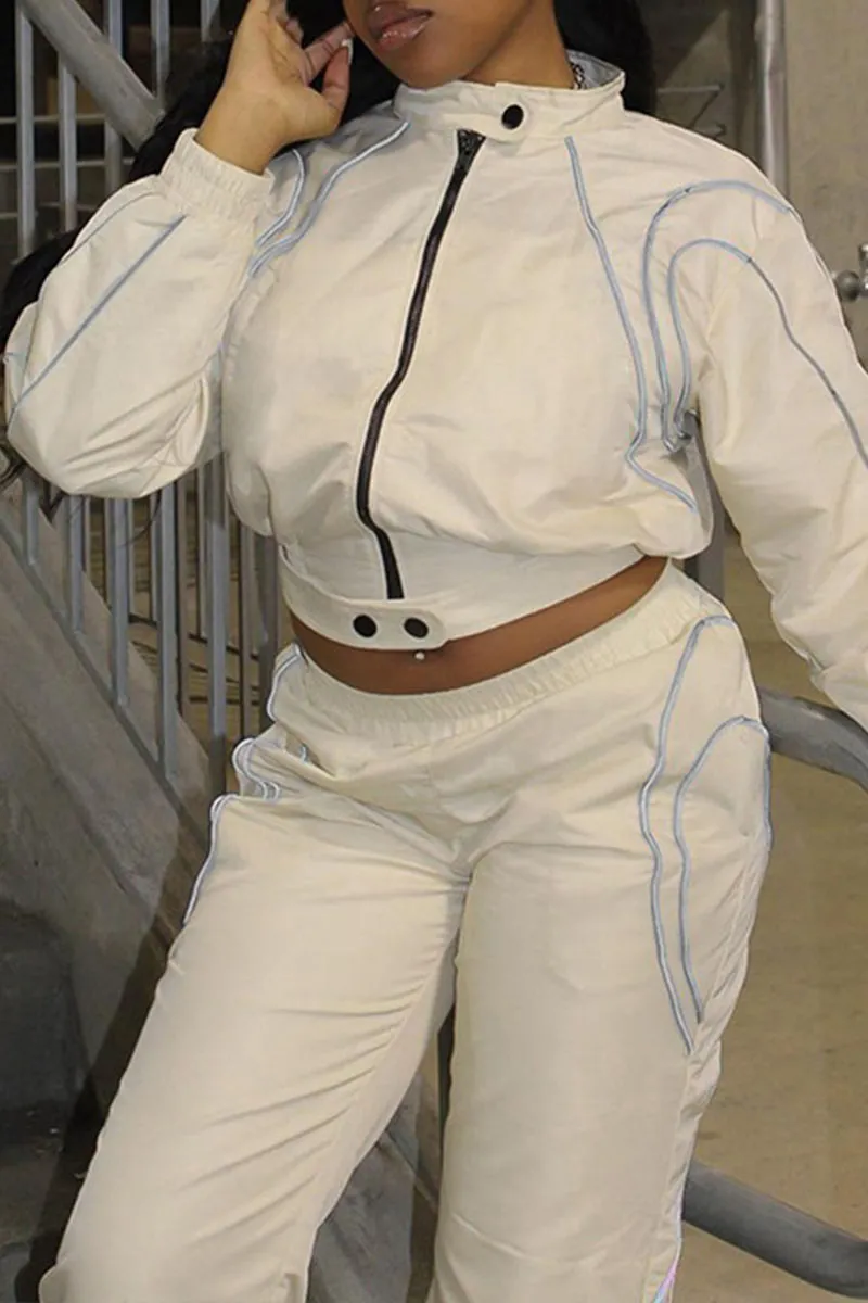 UK0710 Jacket and Pants Tracksuit Set