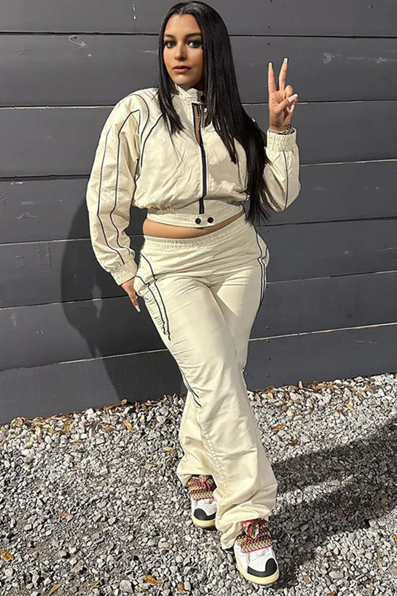 UK0710 Jacket and Pants Tracksuit Set