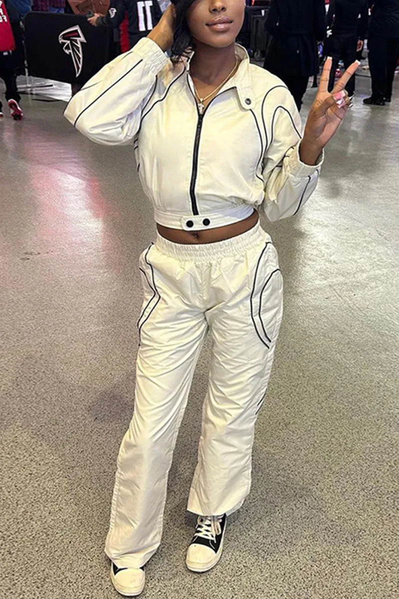 UK0710 Jacket and Pants Tracksuit Set