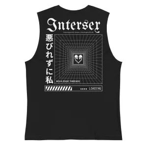 Unapologetically Intersex Pride Streetwear Graphic Gender Diversity on Black Relaxed Fit Sleeveless Tank Top