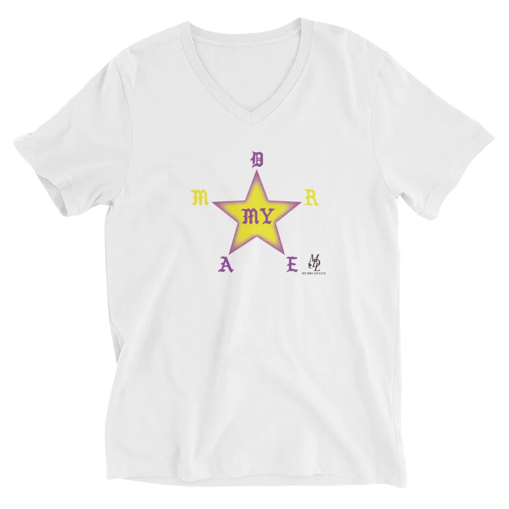 Unisex Short Sleeve V-Neck T-Shirt