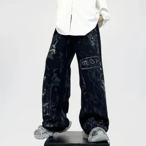 UrbanEdge StreetVibe Graffiti Jeans