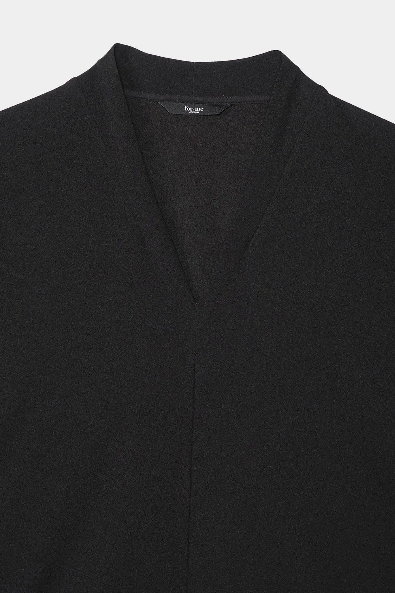 V-Neck Tee With Extended Sleeves
