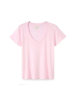 V-shirt cotton linen