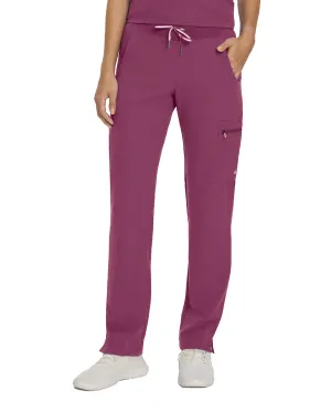 V-Tess 337 Women's Cargo Scrub Pants Raspberry Coulis