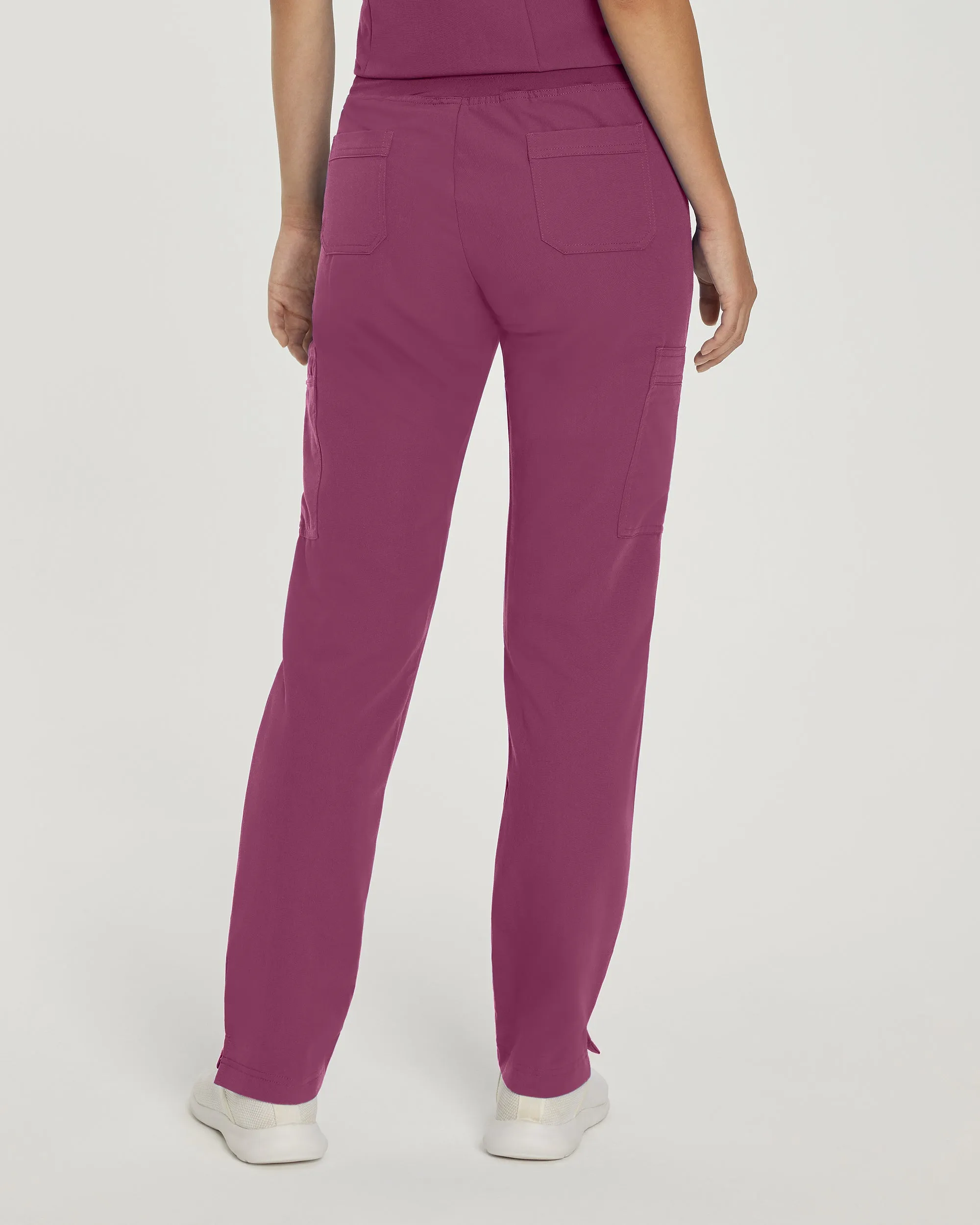 V-Tess 337 Women's Cargo Scrub Pants Raspberry Coulis
