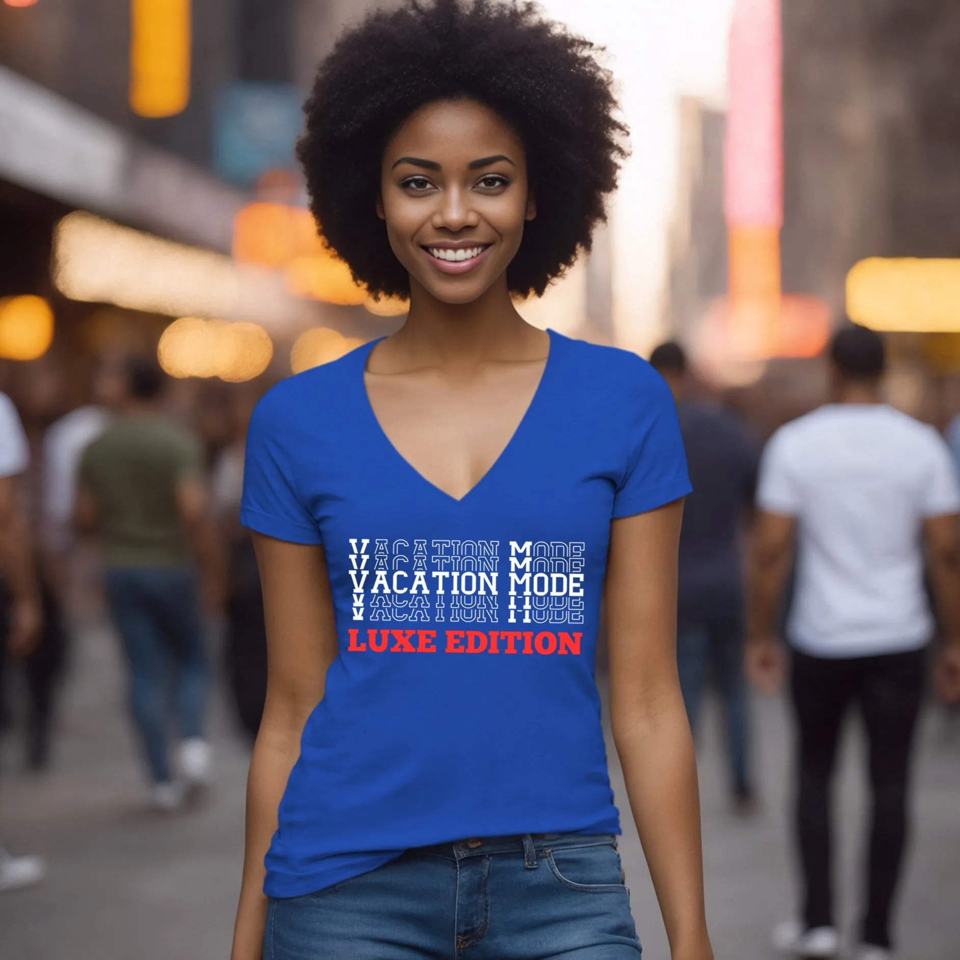 Vacation Mode Shirt, Womens Travel V-neck Shirt, World Traveler Shirt, Vacation Tshirt, Adventure Shirt, Cruise Shirt Travel Gifts For Her