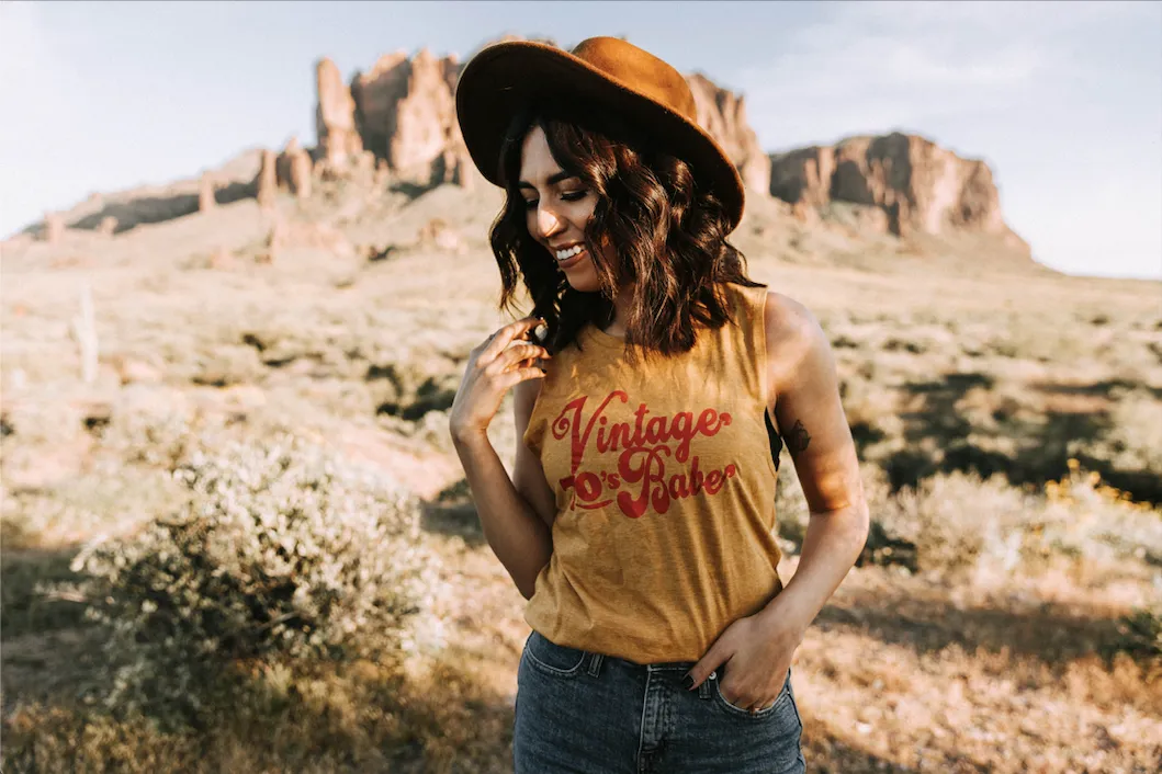 Vintage 70s Babe - Muscle Tank