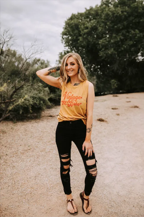 Vintage 70s Babe - Muscle Tank