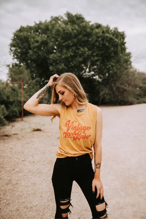 Vintage 70s Babe - Muscle Tank