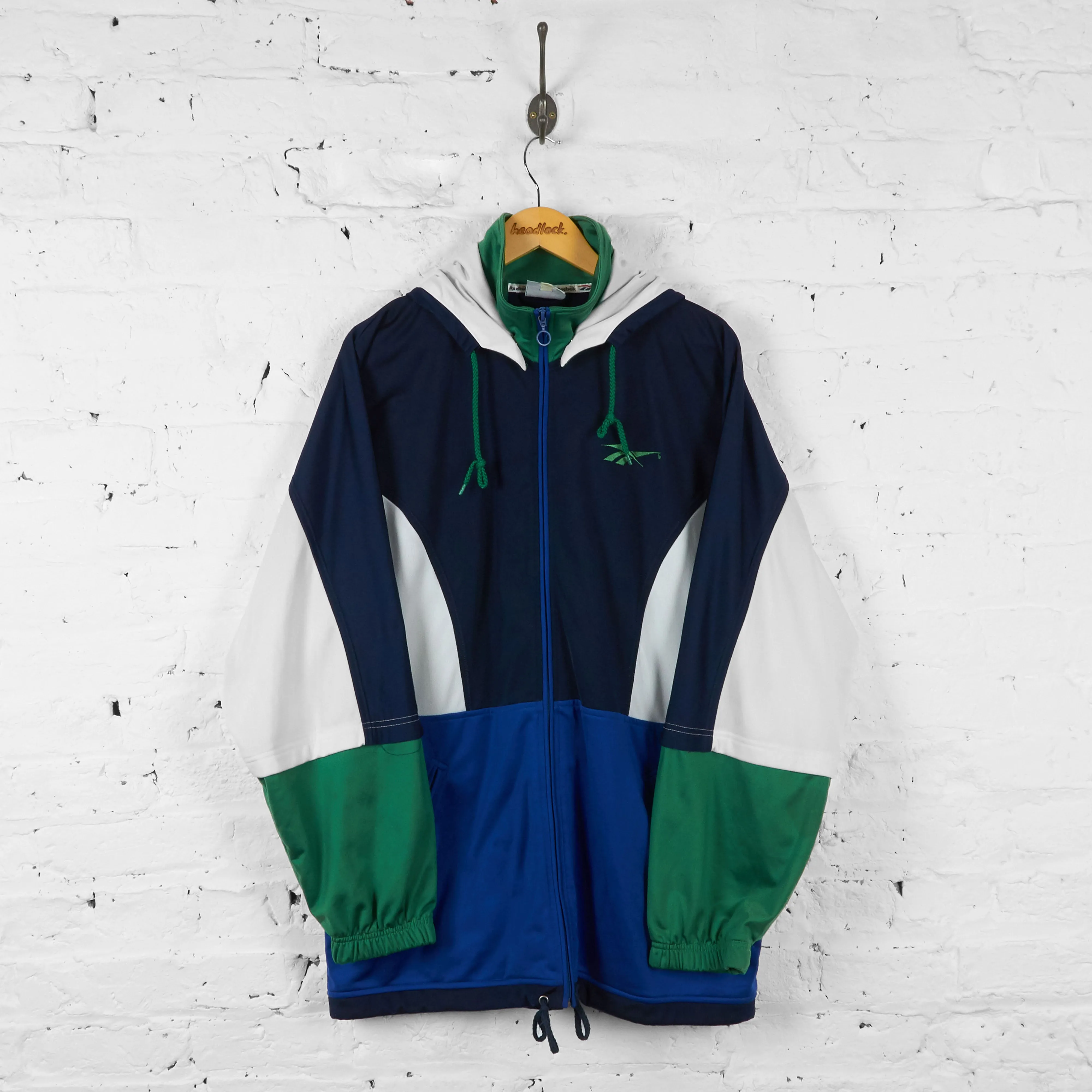 Vintage Reebok Tracksuit Top - Navy - L