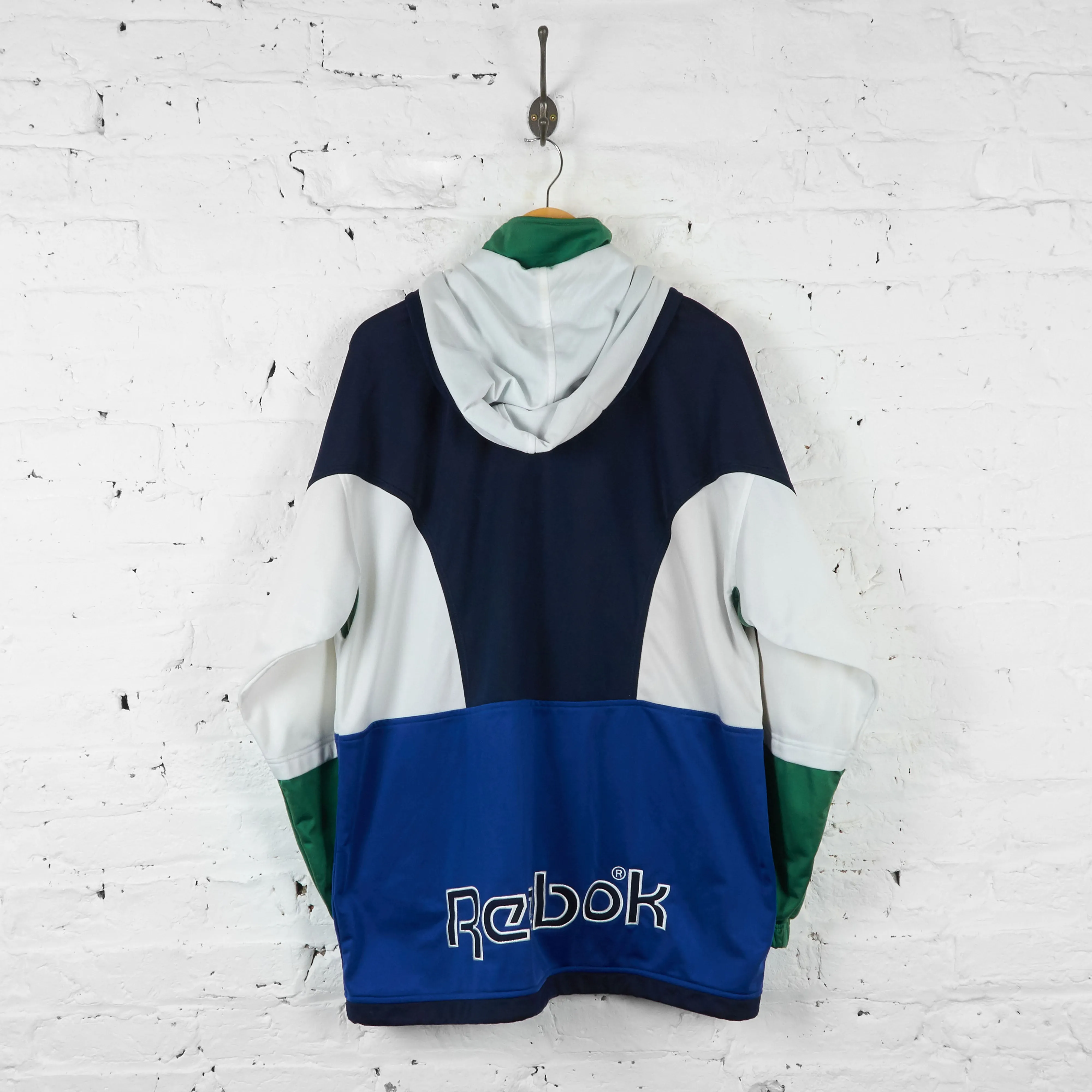 Vintage Reebok Tracksuit Top - Navy - L