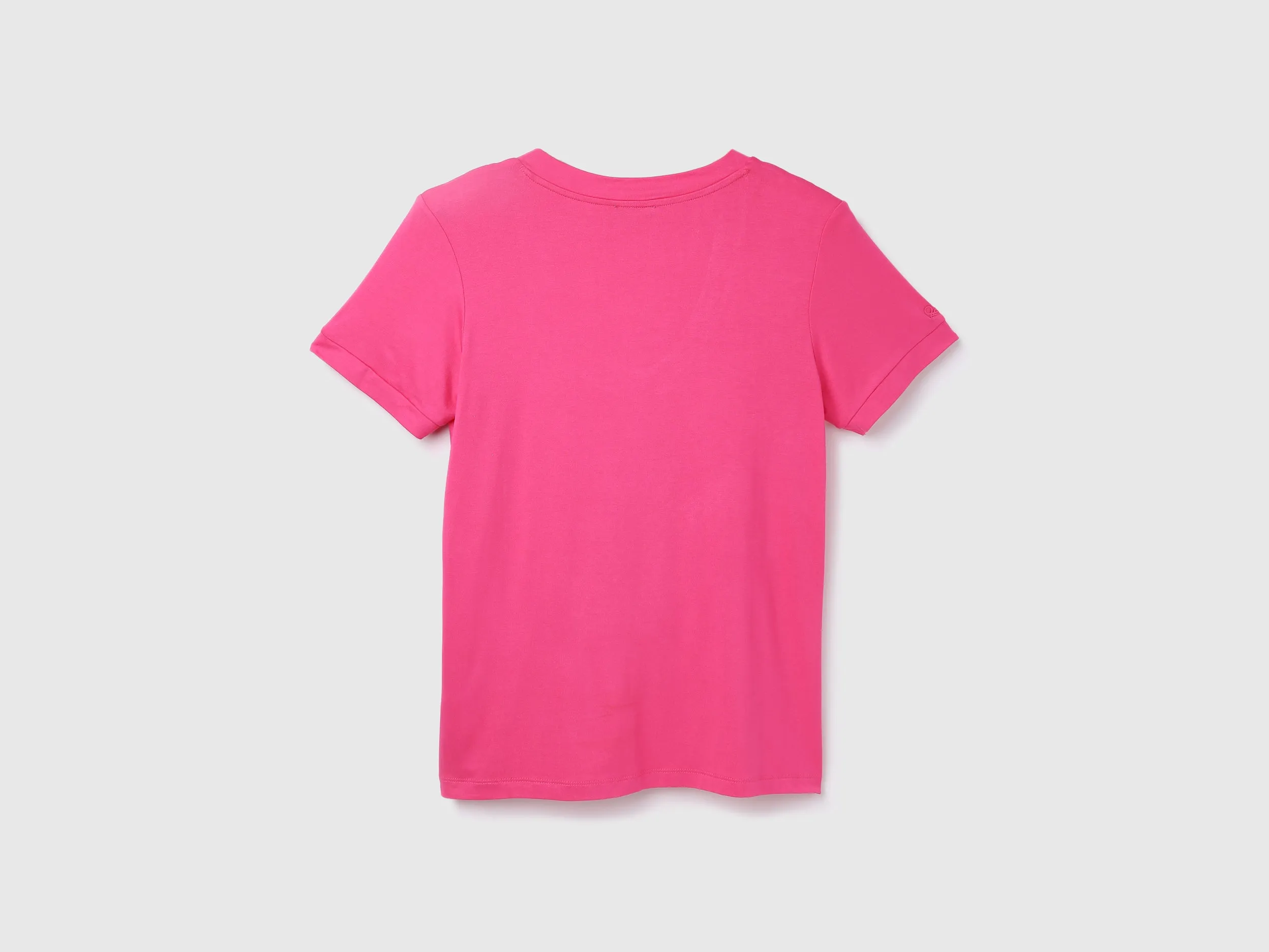 Viscose Blend Solid V-Neck Women T-shirts