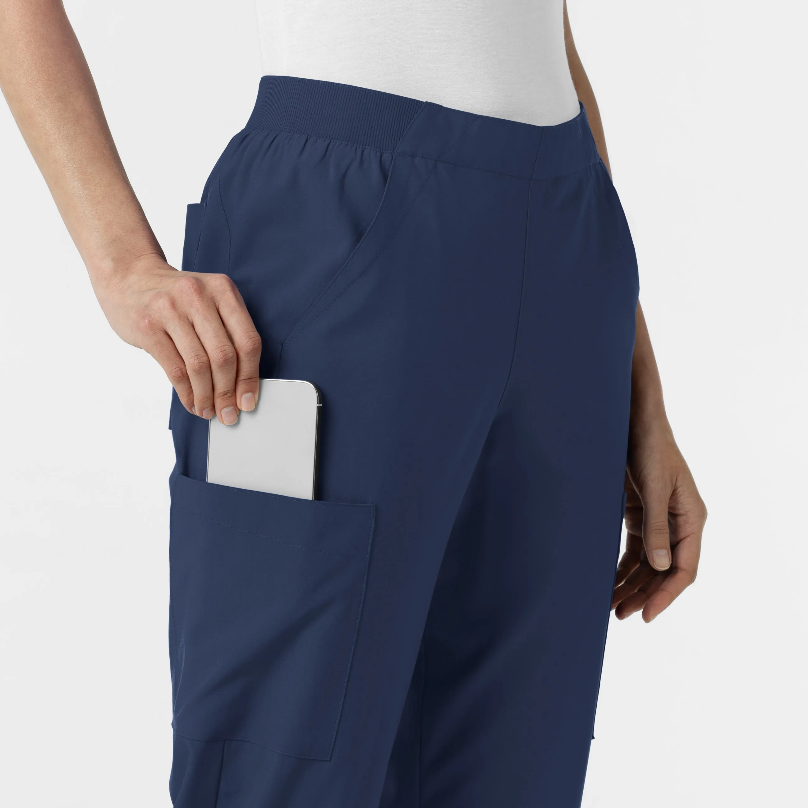 W123 5145 Cargo Utility Scrub Pants Navy
