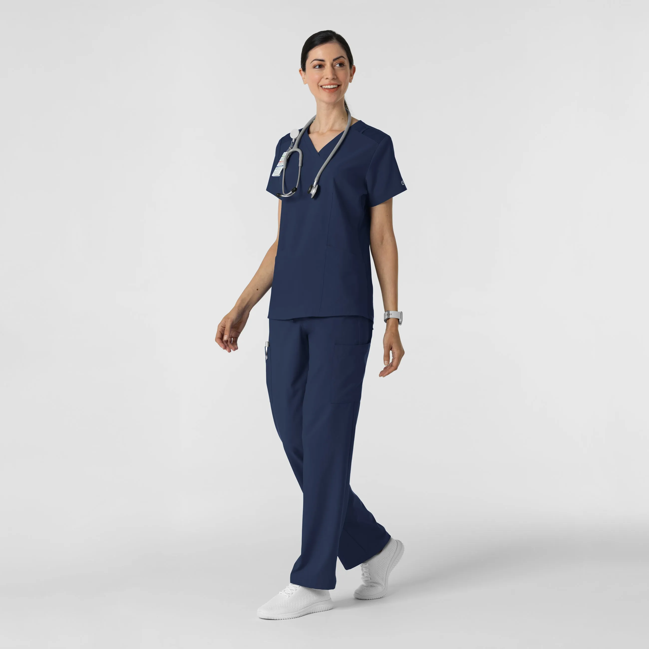 W123 5145 Cargo Utility Scrub Pants Navy