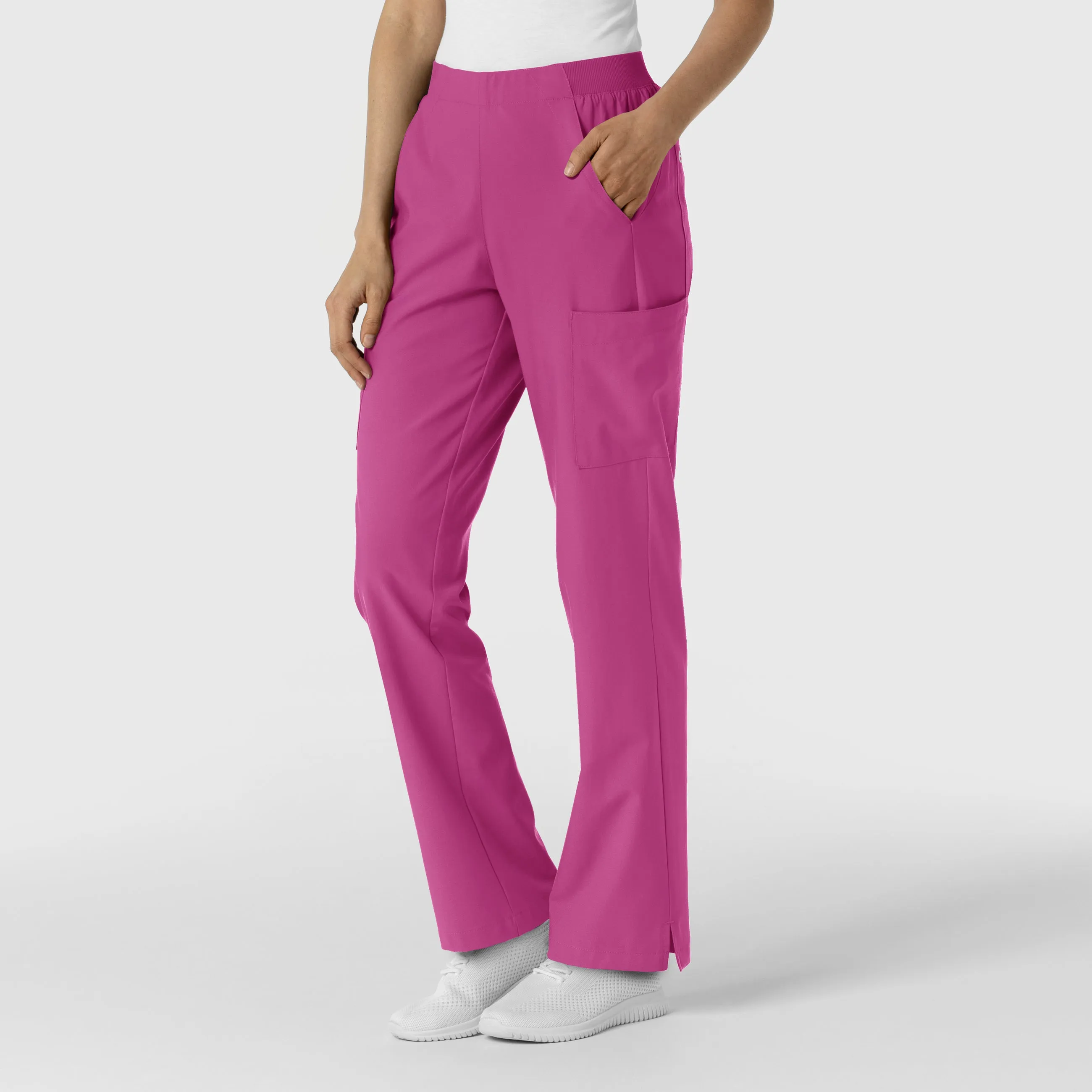 W123 5145 Cargo Utility Scrub Pants Raspberry