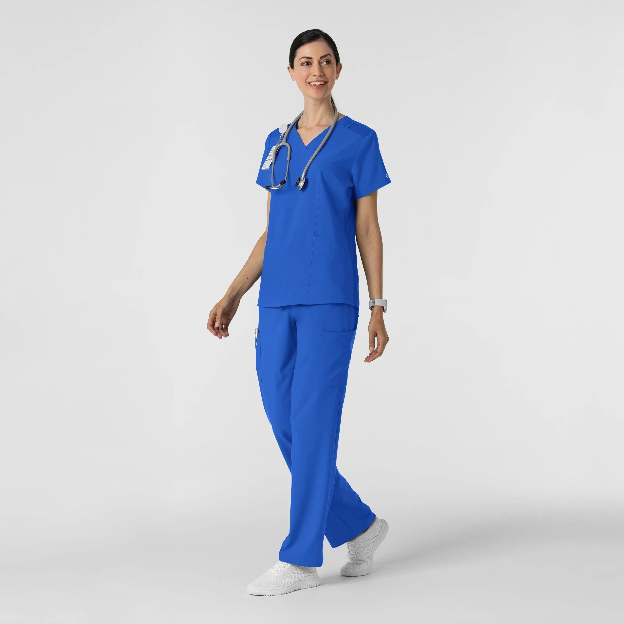 W123 5145 Cargo Utility Scrub Pants Royal