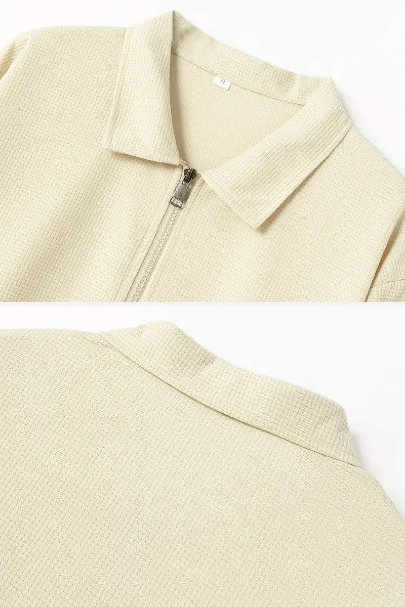 Waffle Fabric Athleisure Suit