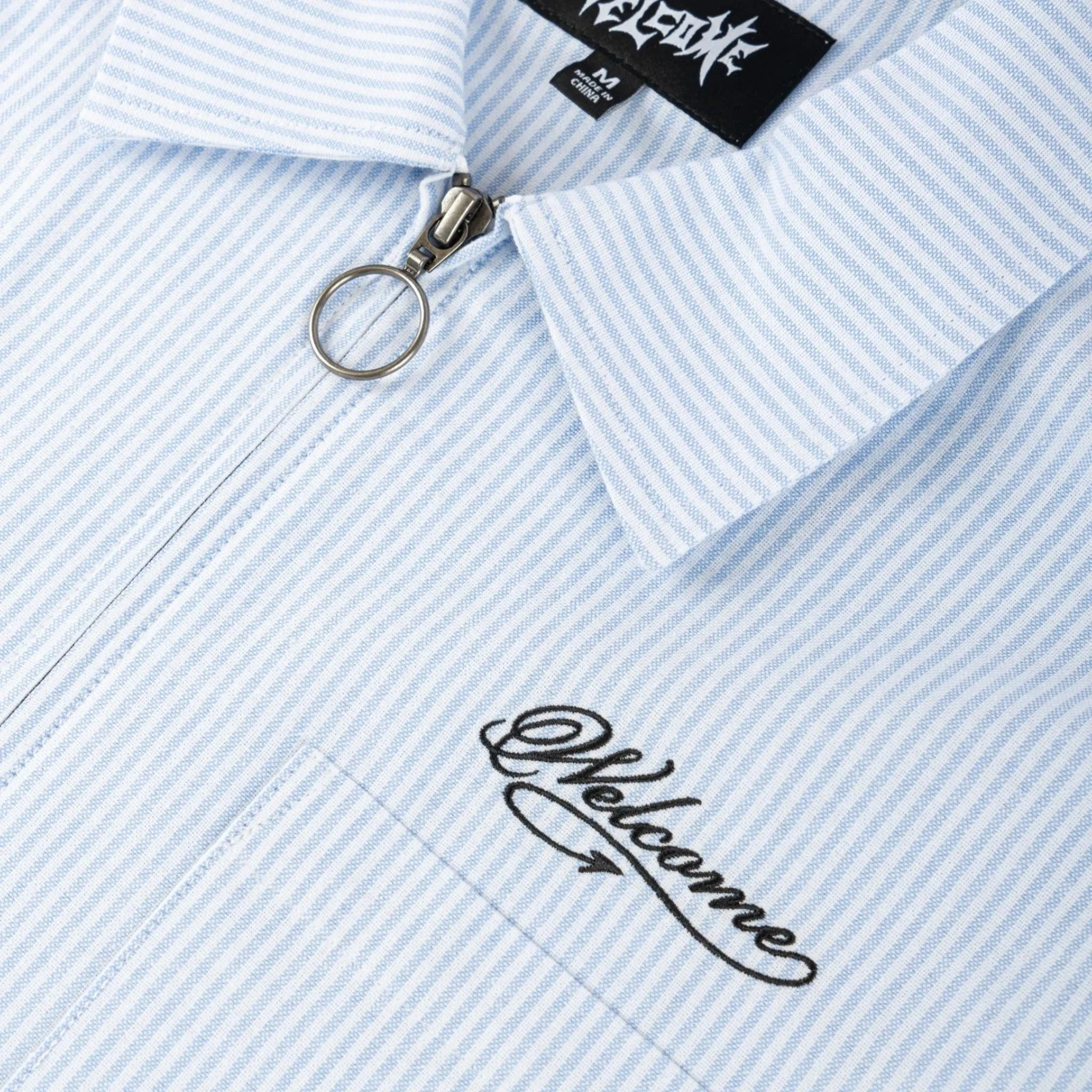 WELCOME Dimension Printed Longsleeve Oxford Shirt
