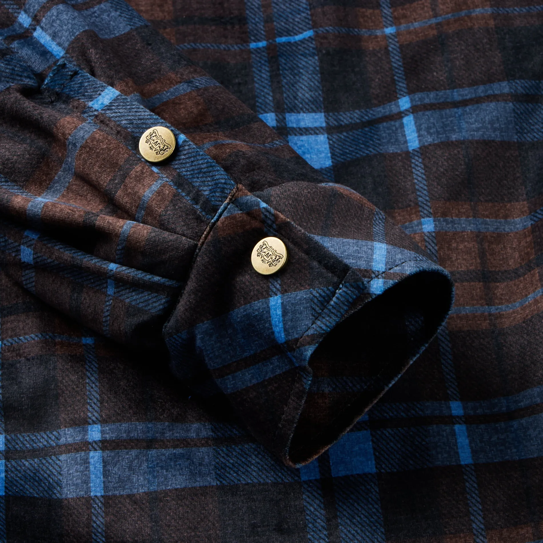 Western Flannel Plaid Button Lumber Jacket