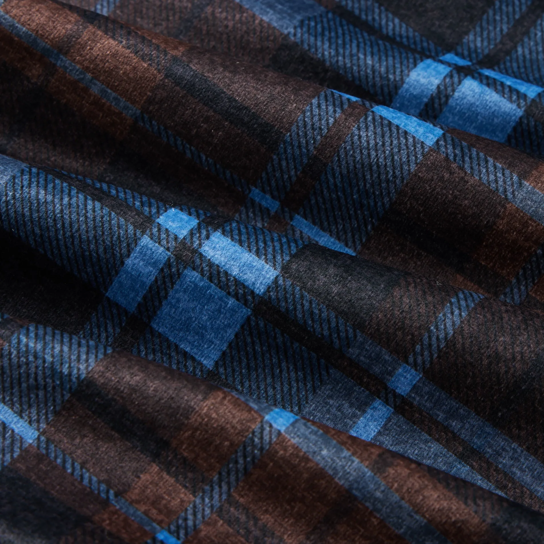 Western Flannel Plaid Button Lumber Jacket