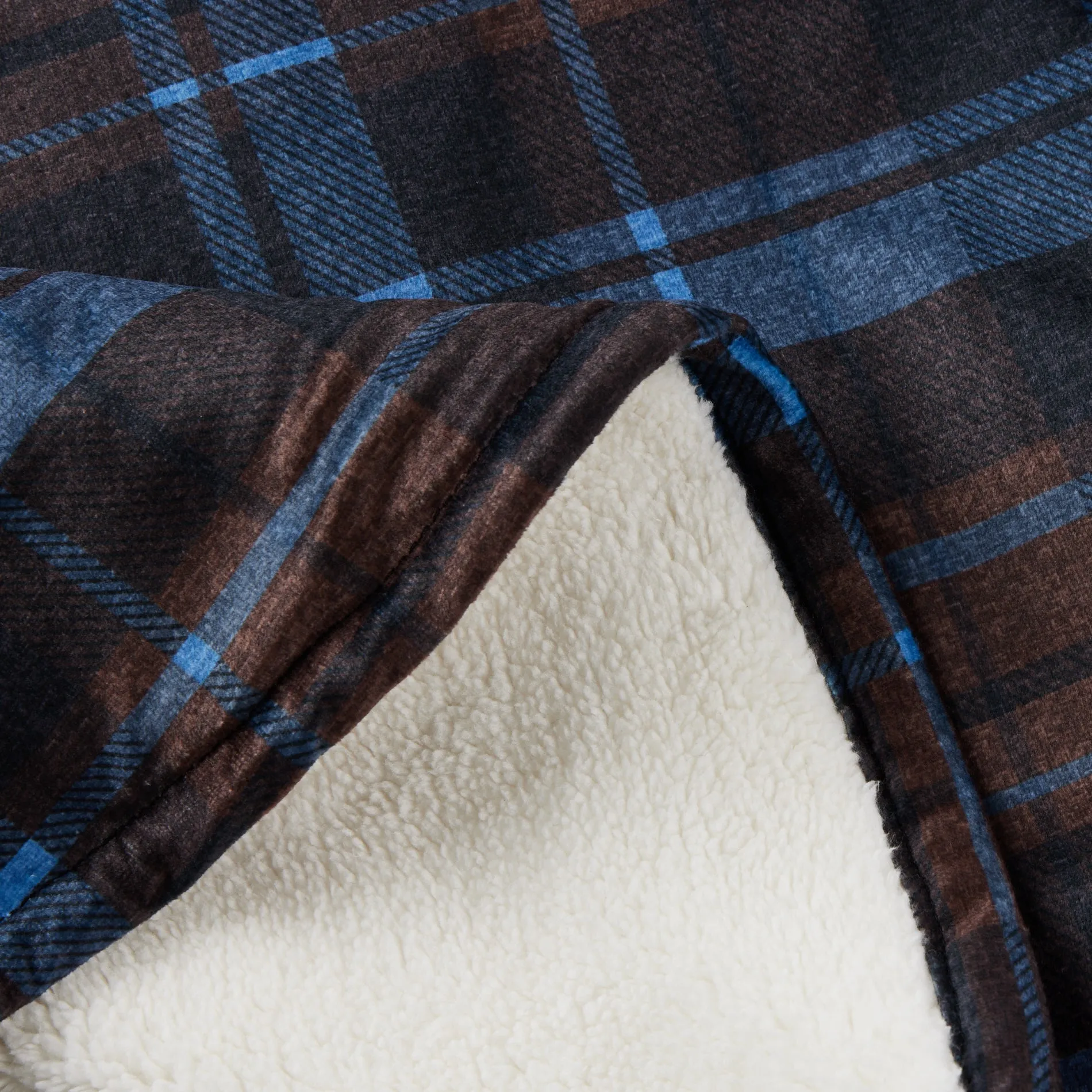 Western Flannel Plaid Button Lumber Jacket