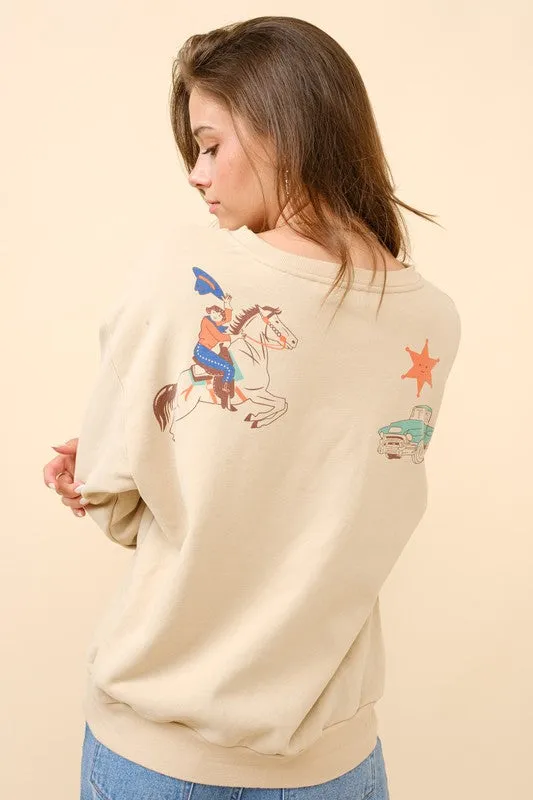 Western Graphic Howdy Sweatshirt