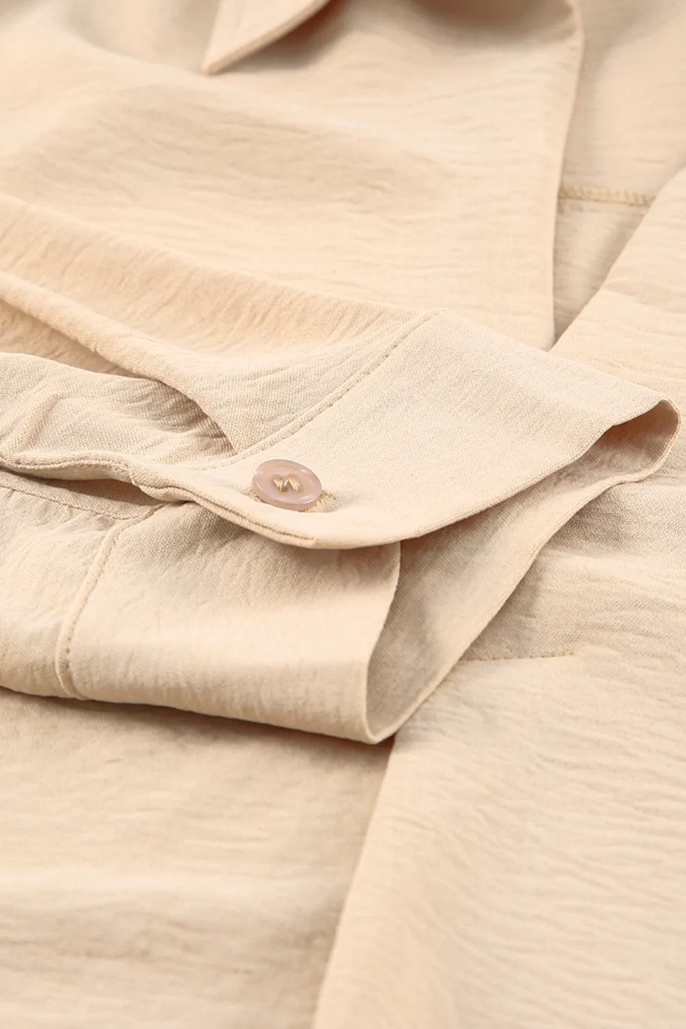 White/Black/Green/Apricot Collared 3/4 Sleeve Shirt