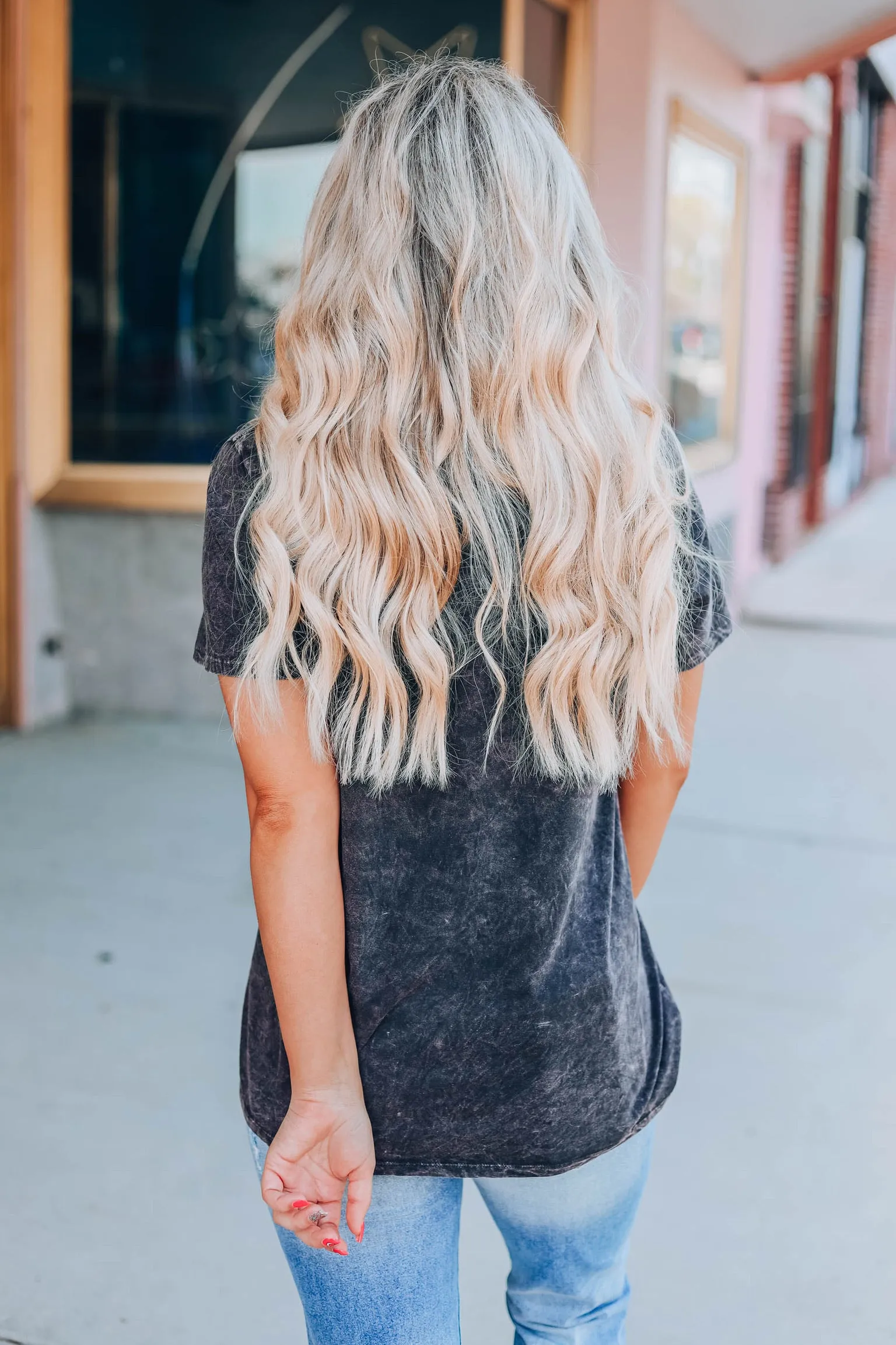 Wild Horses Graphic Tee - Charcoal