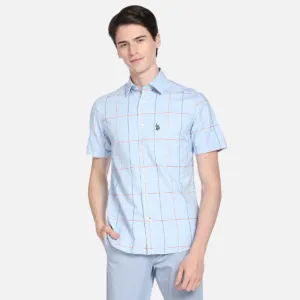 Windowpane Check Oxford Casual Shirt