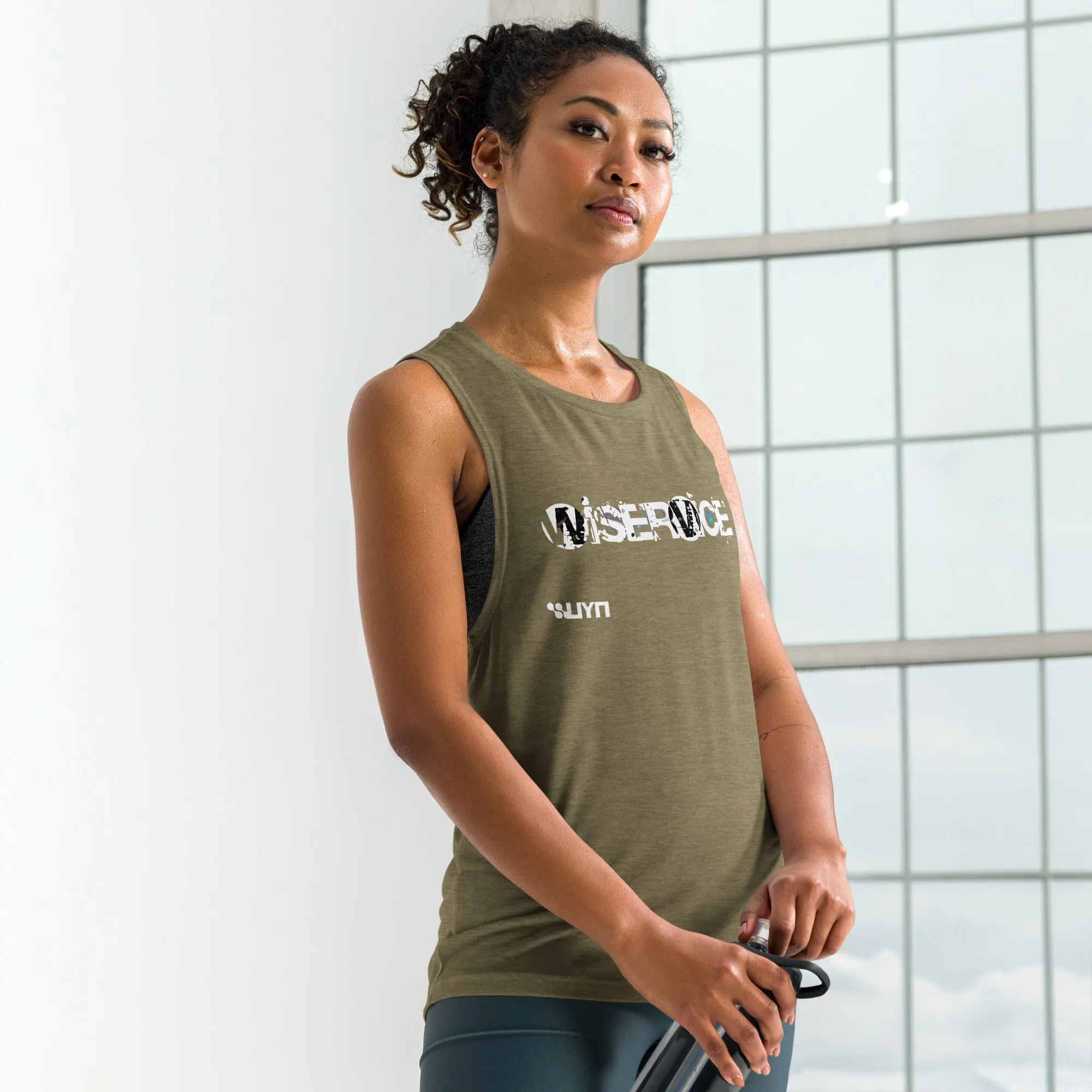 Wiservice Ladies’ Muscle Tank - Free Delivery! Reggae / Dub / Ska / Ska punk / Punk - Alternative Apparel and Merch Only from Phase B Records.