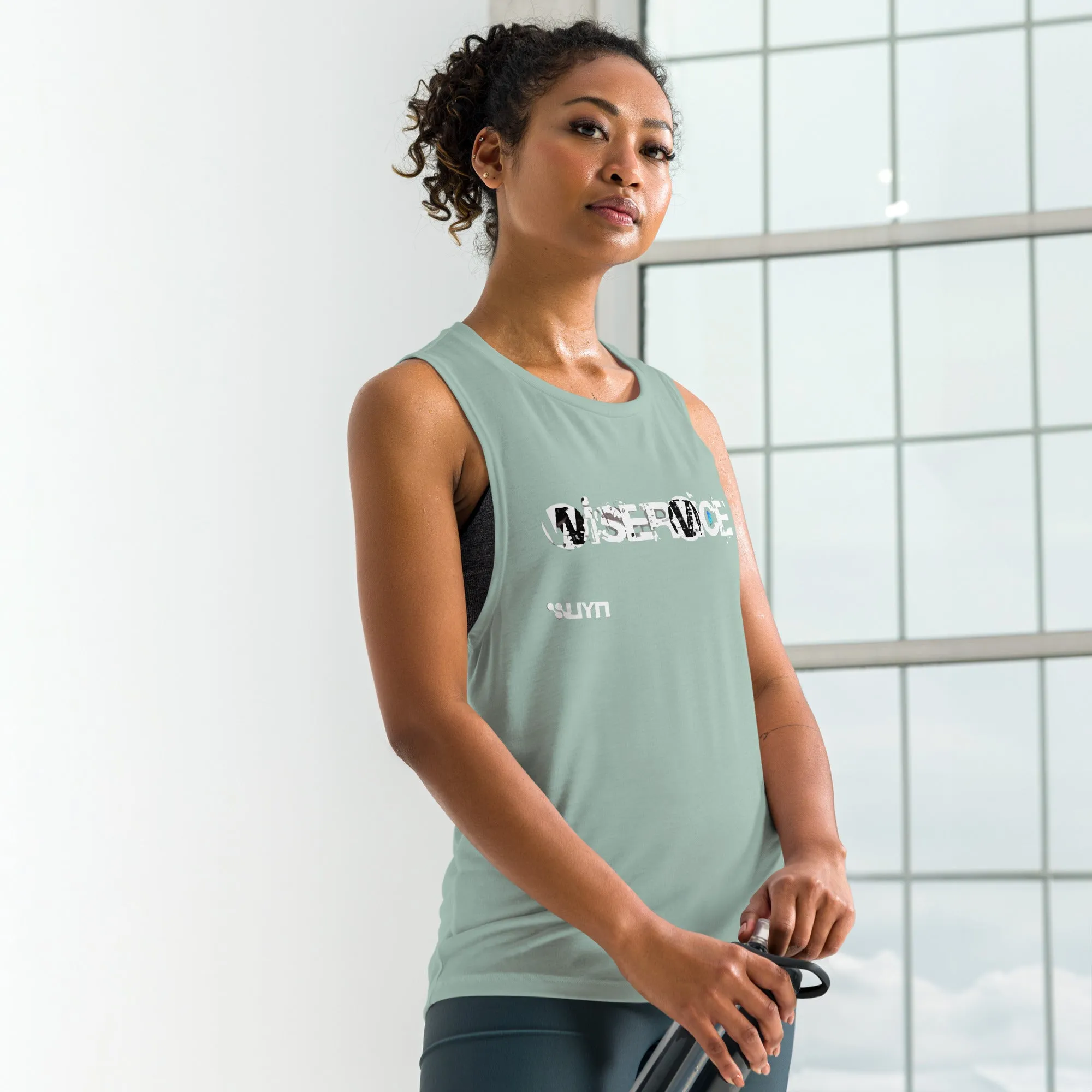 Wiservice Ladies’ Muscle Tank - Free Delivery! Reggae / Dub / Ska / Ska punk / Punk - Alternative Apparel and Merch Only from Phase B Records.