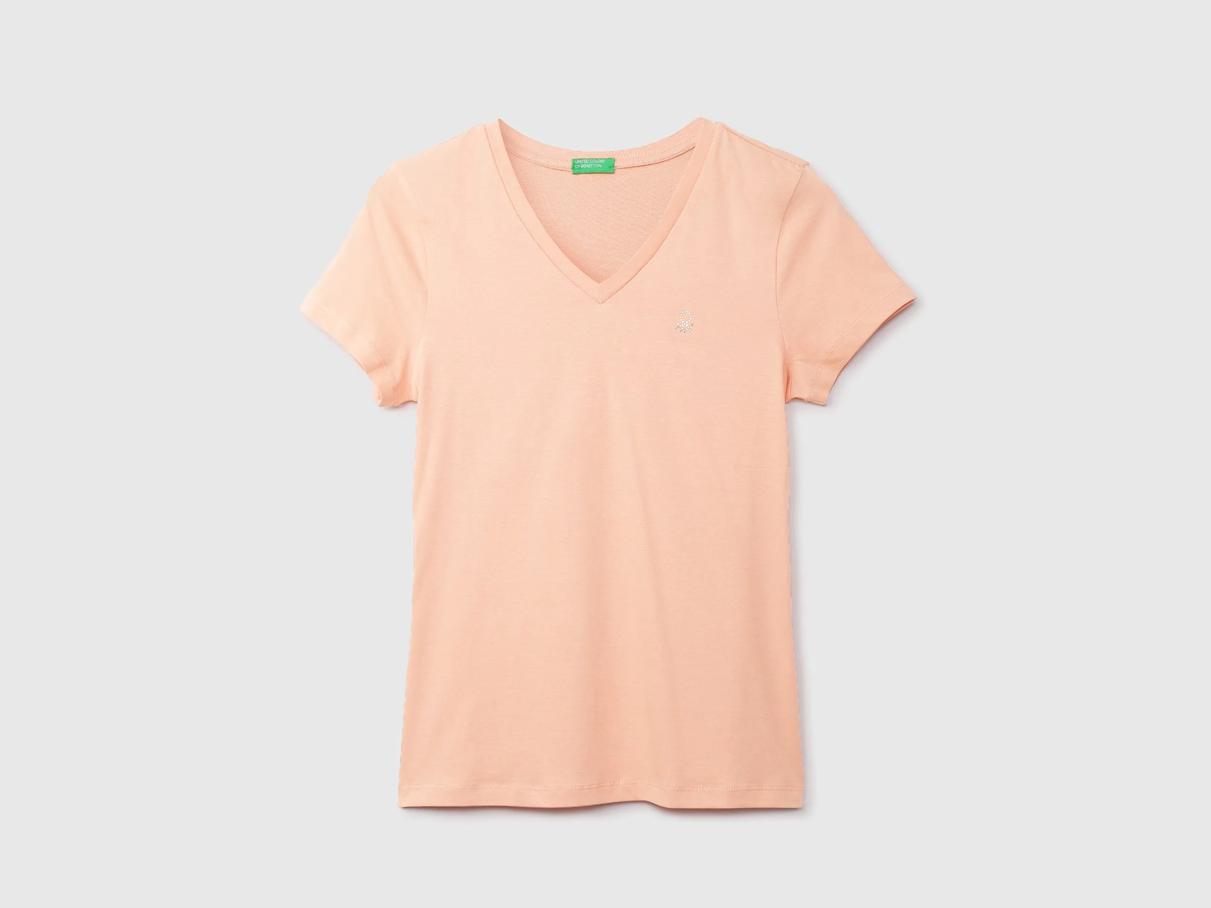 Women Solid V-Neck T-shirt
